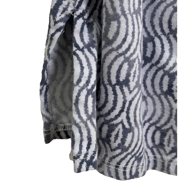 Alfred Dunner Womens Knit Top M Floral Embroidered Beaded 3/4 Sleeve Split Neck - Picture 8 of 9